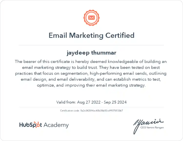 Hubspot Certified Developer - Hub Resolution