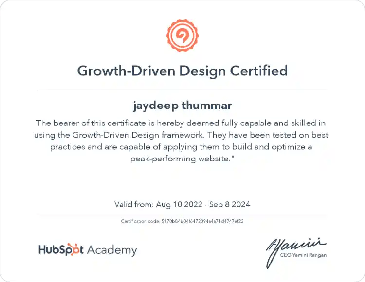 Hubspot Certified Developer - Hub Resolution