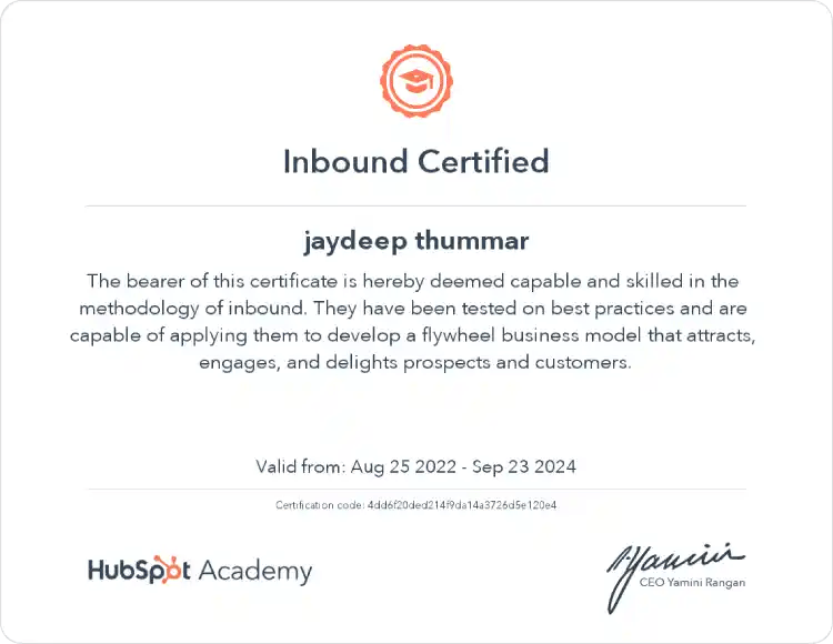 Hubspot Certified Developer - Hub Resolution