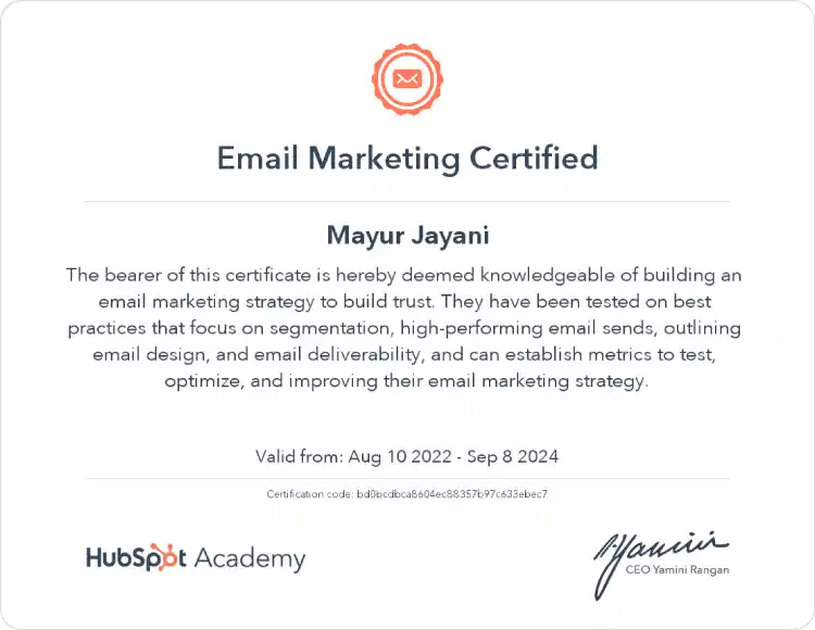 Hubspot Certified Developer - Hub Resolution