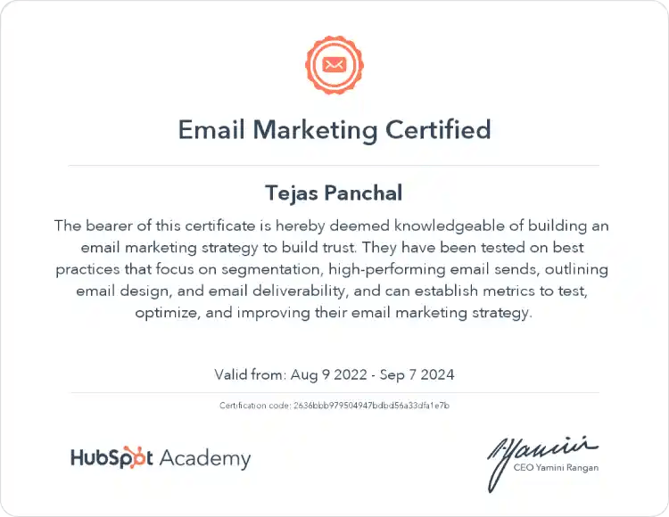 Hubspot Certified Developer - Hub Resolution