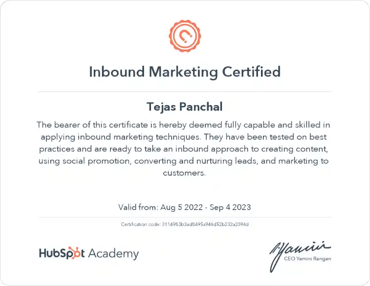 Hubspot Certified Developer - Hub Resolution