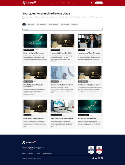 Advance lite Blog page by hub resolution