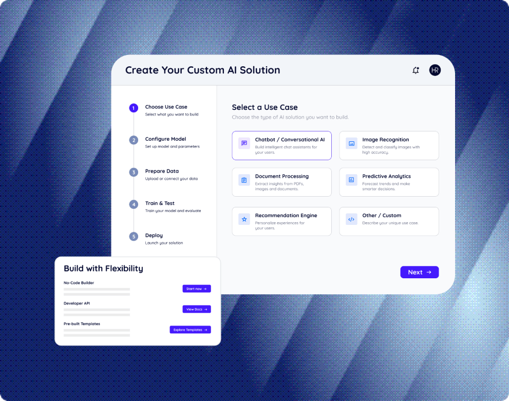 custom ai development by hub resolution