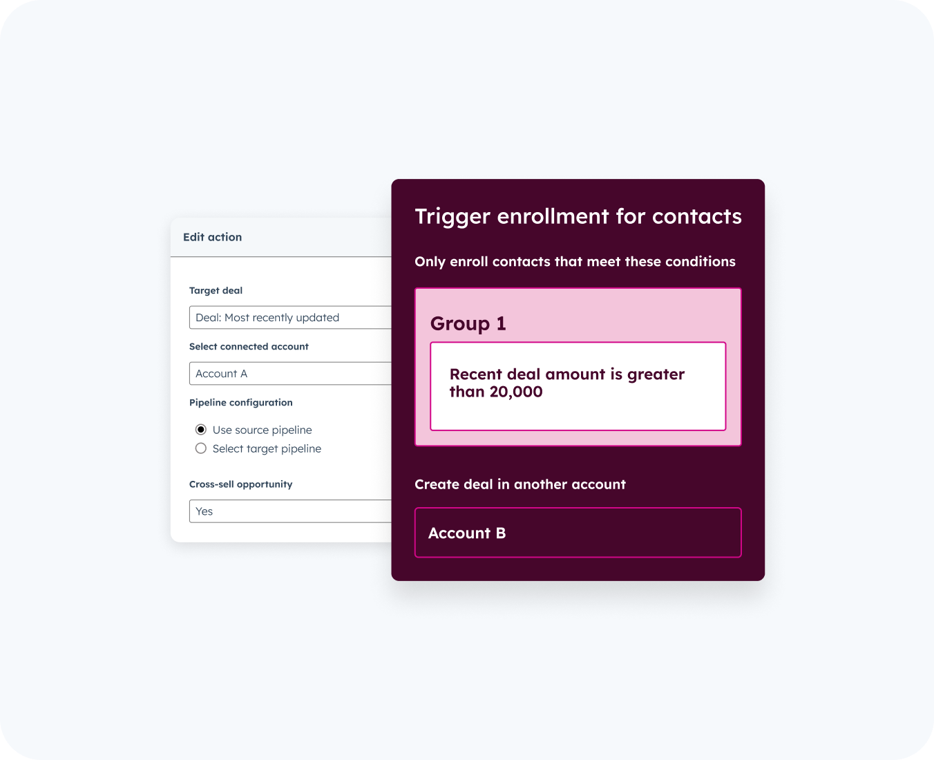 interactive components by hub resolution
