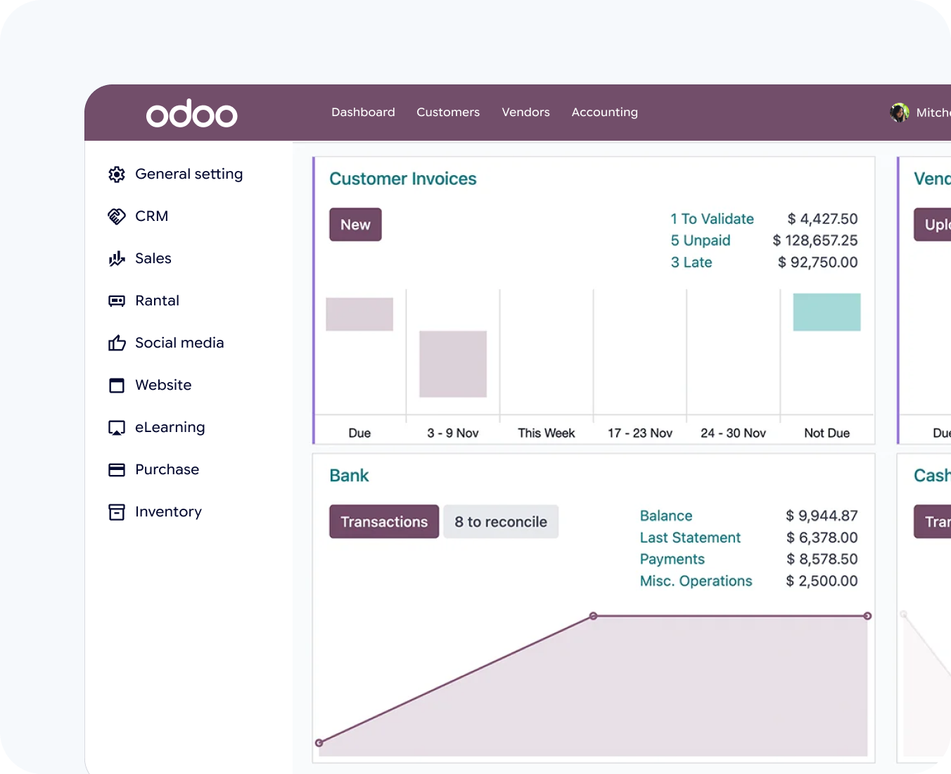 odoo accounting by hub resolution