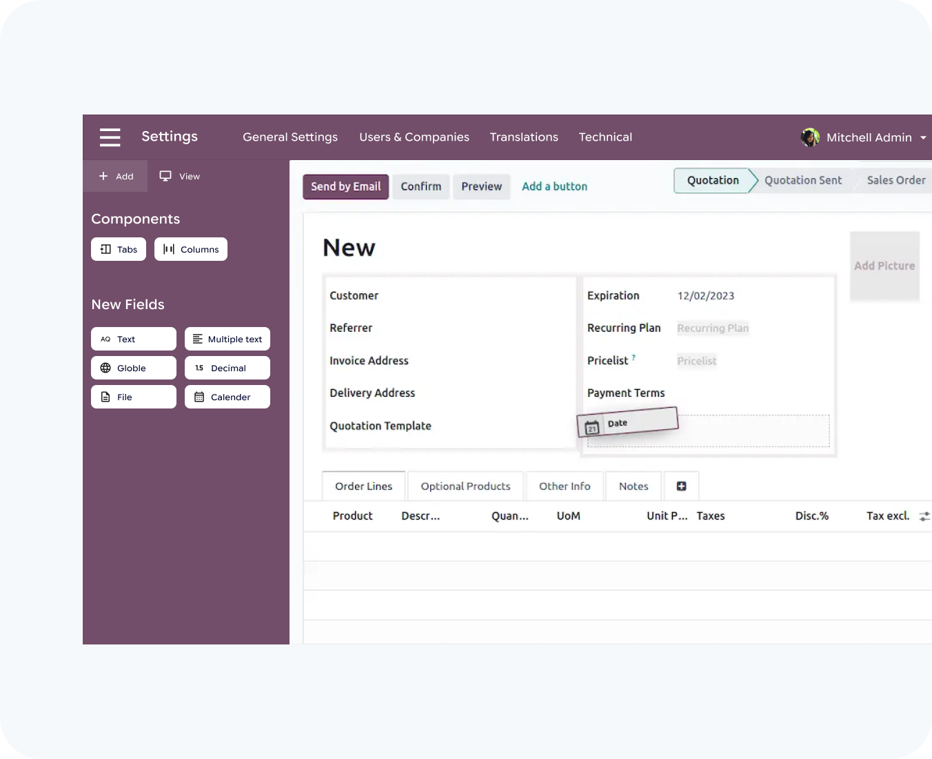 odoo customization by hub resolution