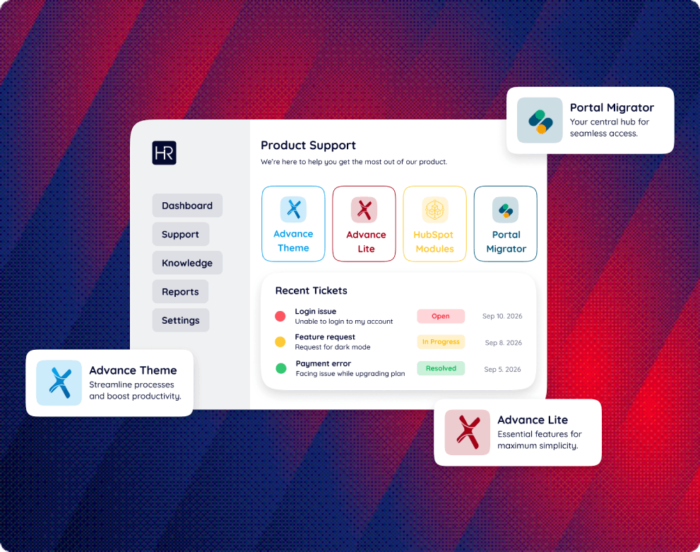product support by hub resolution