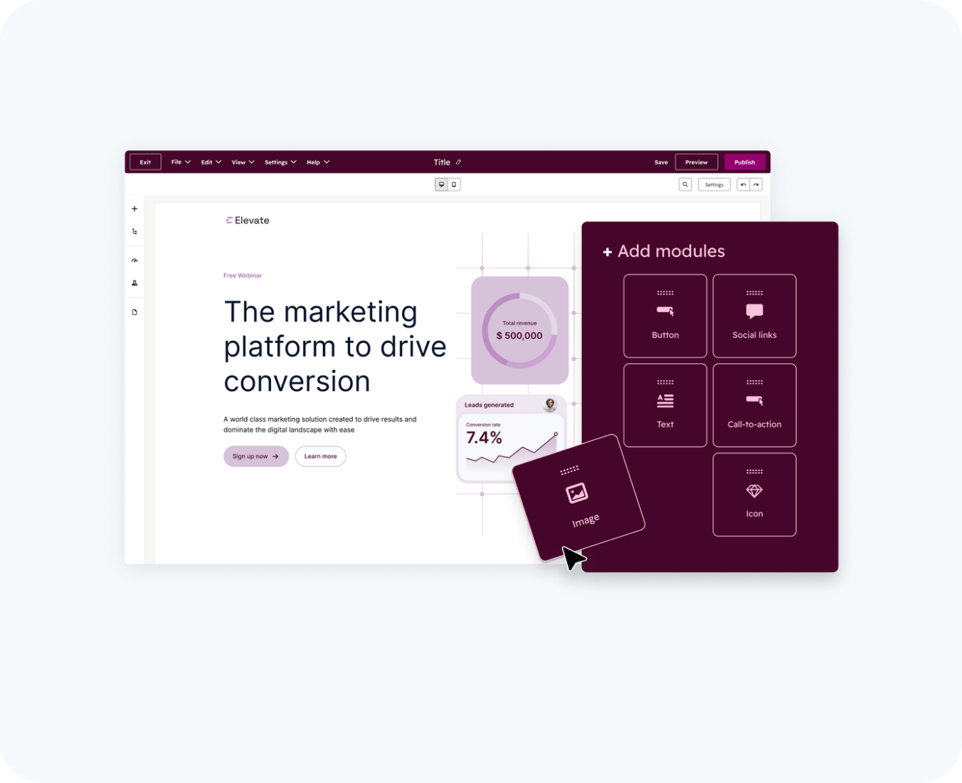 reusable components by hub resolution