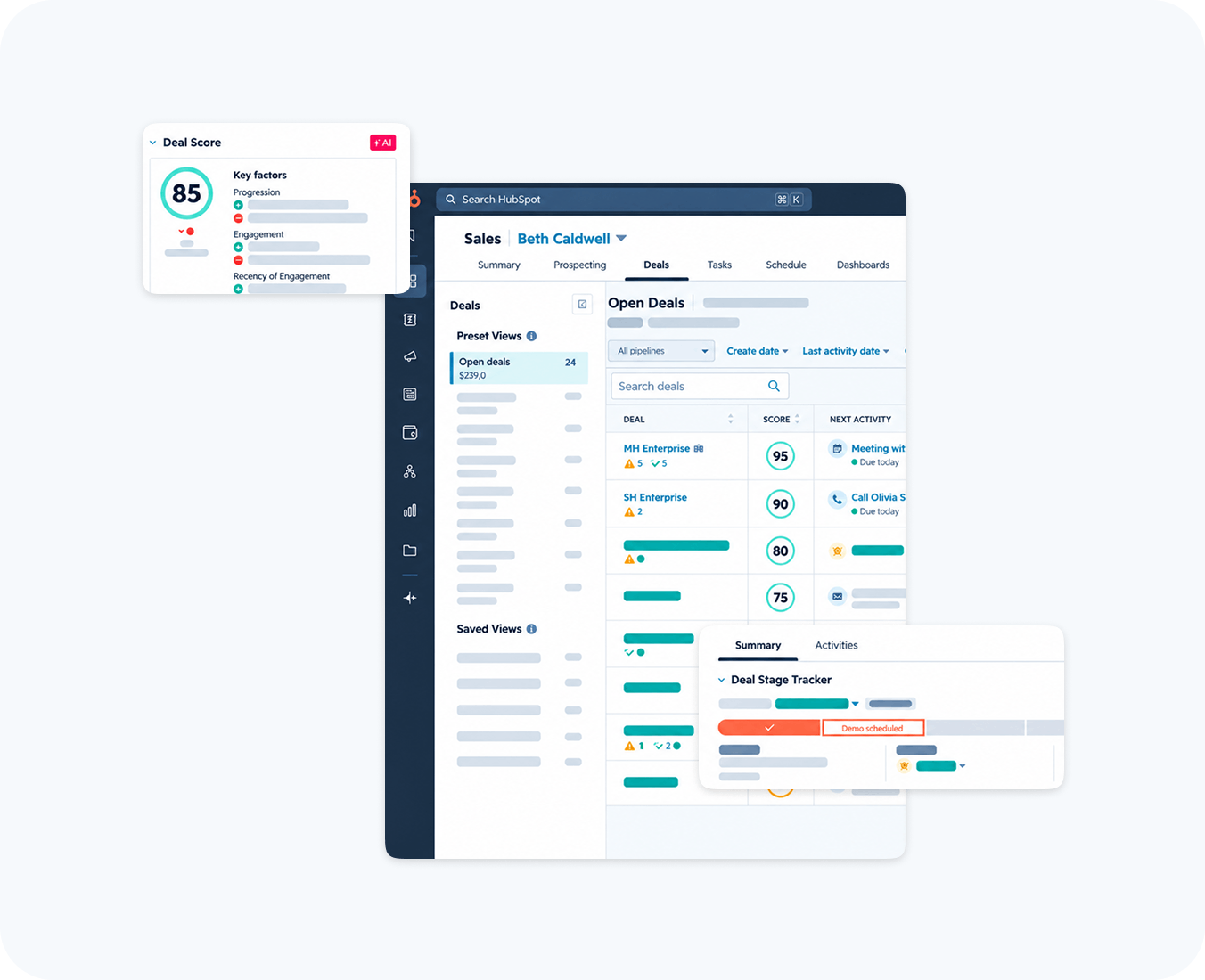sales pipeline setup by hub resolution