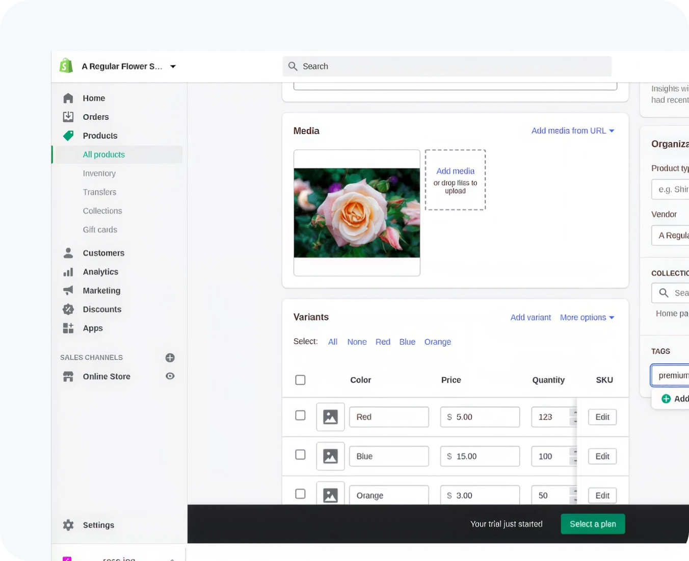 shopify product setup by hub resolution