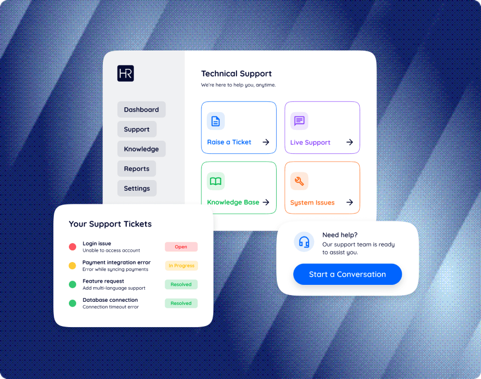 technical support by hub resolution