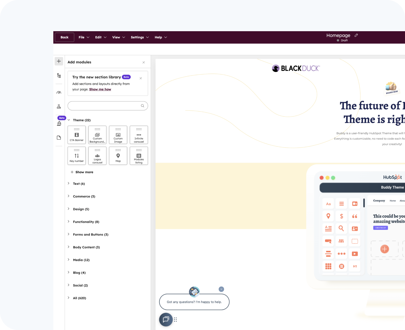 theme customization by hub resolution