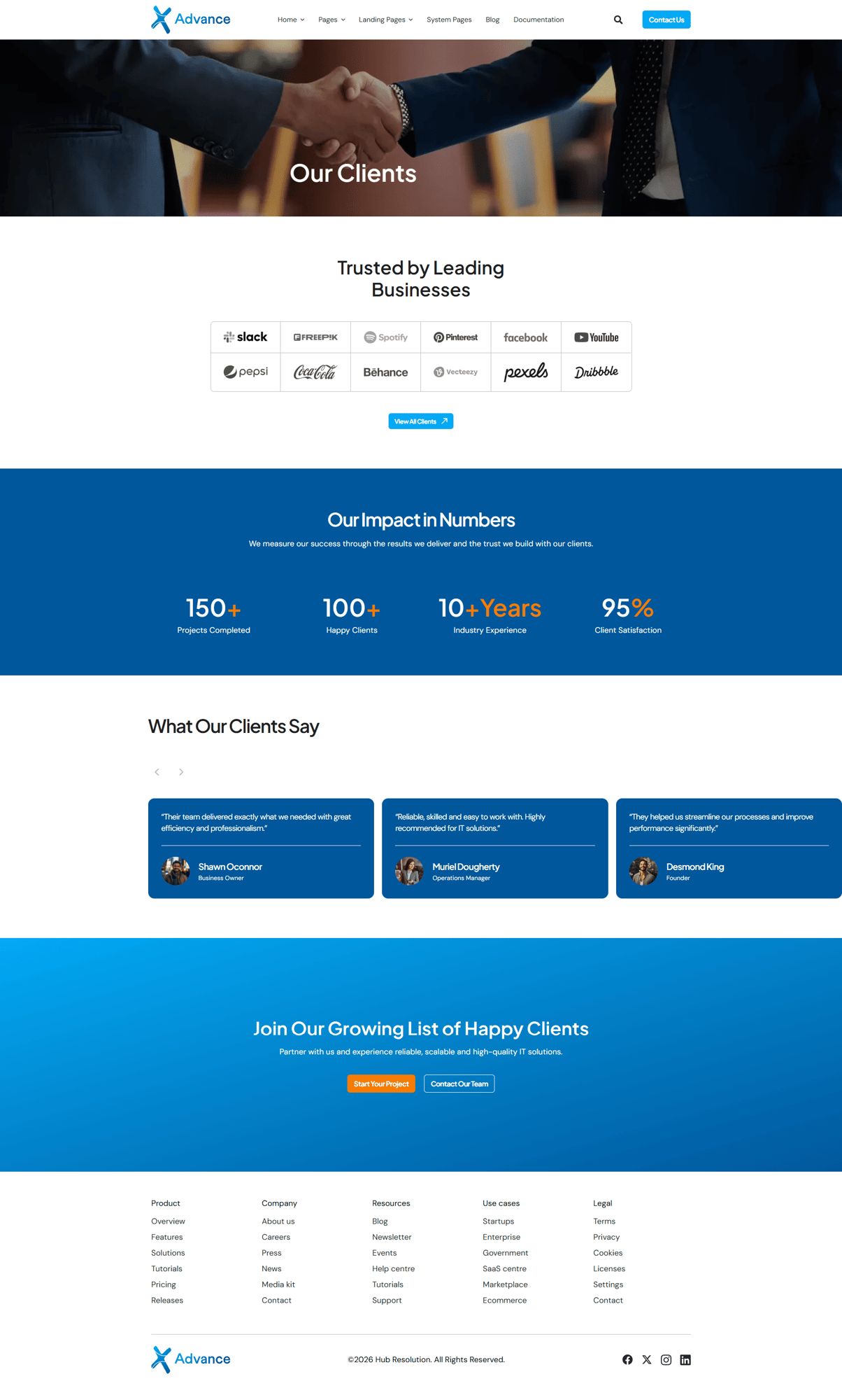 Client page