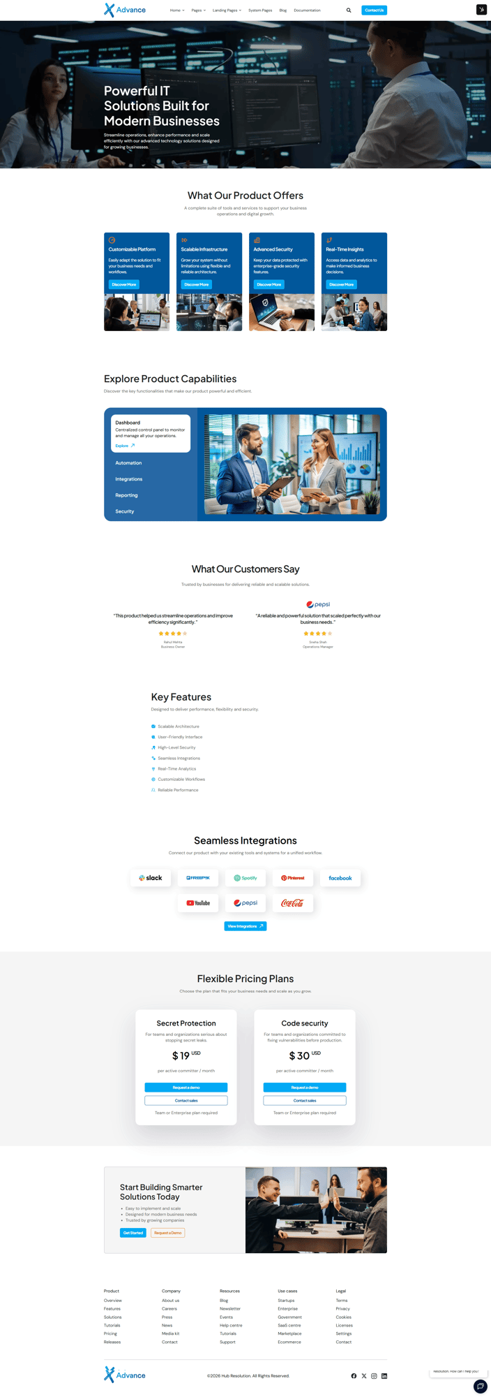 Product page