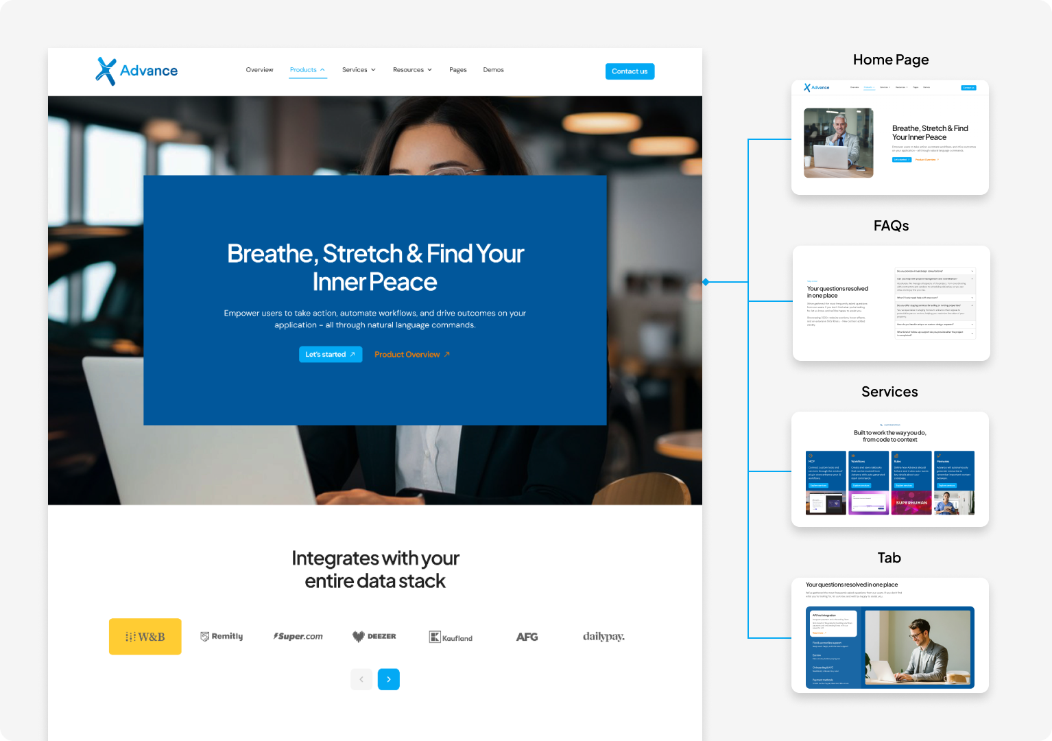 Scalable Page System